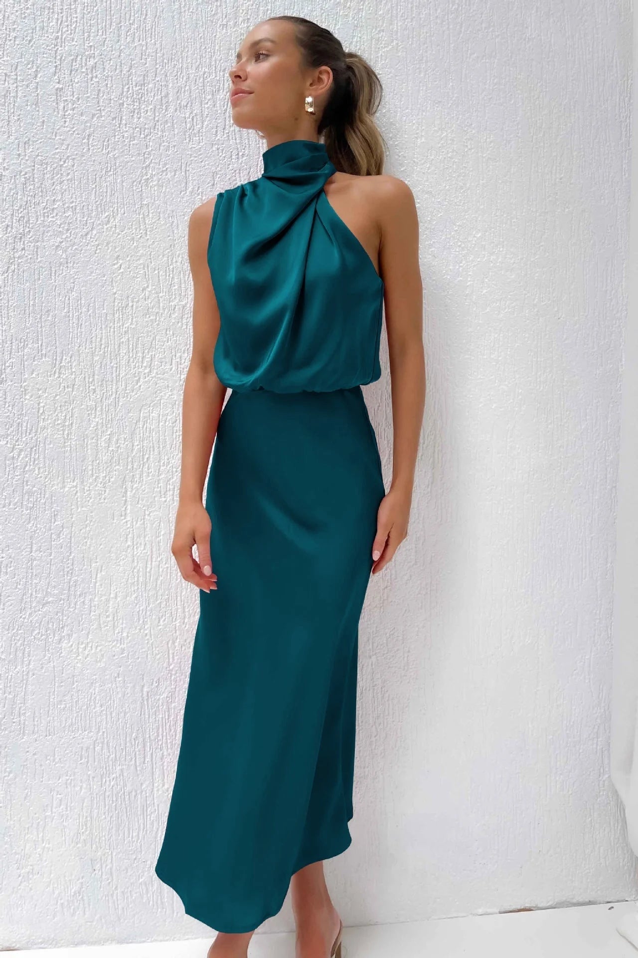 Valerie Long Satin Dress