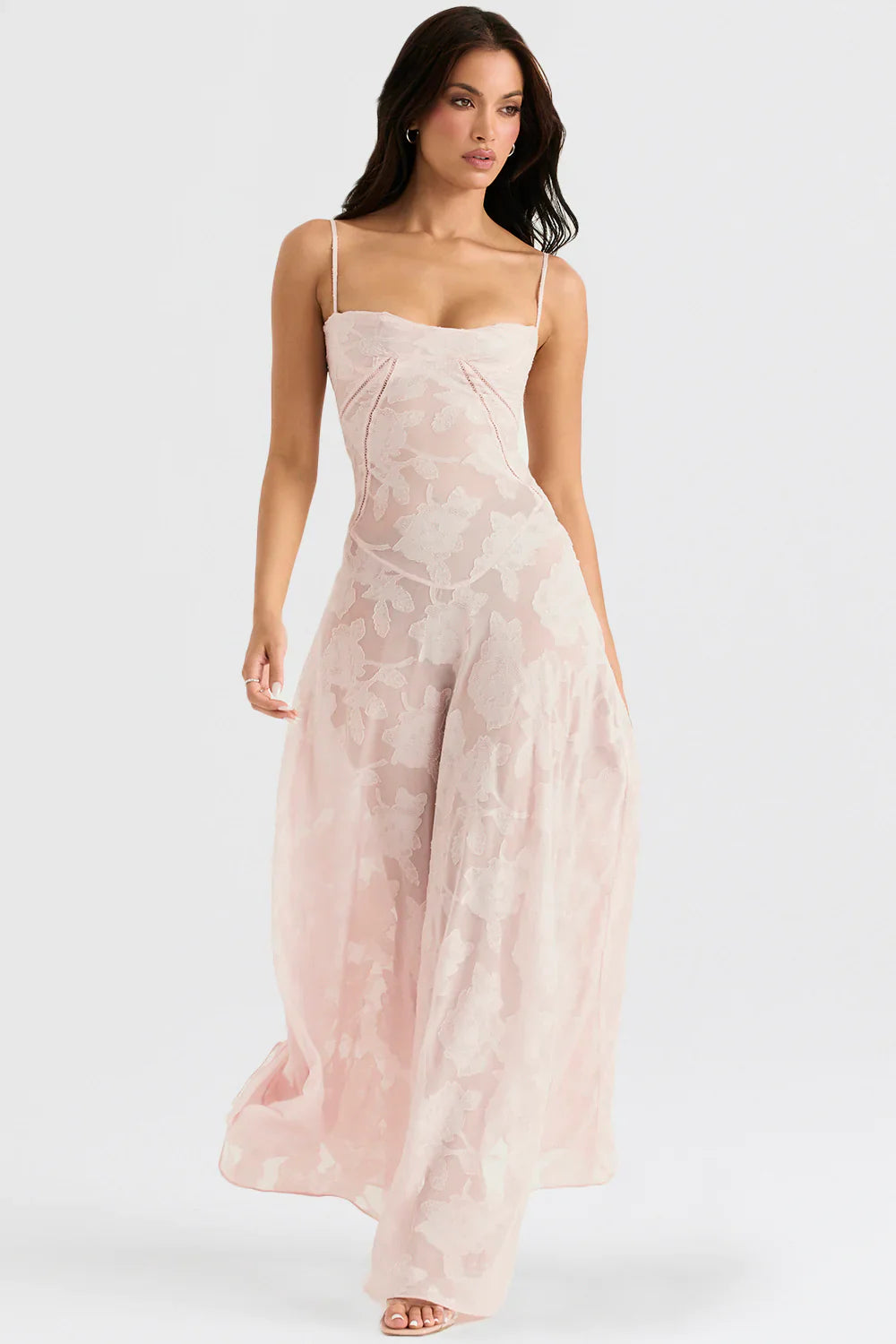 Robe en dentelle transparente Francesca