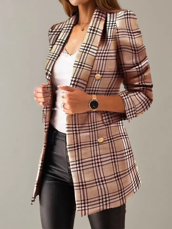 Charmaine Plaid Blazer