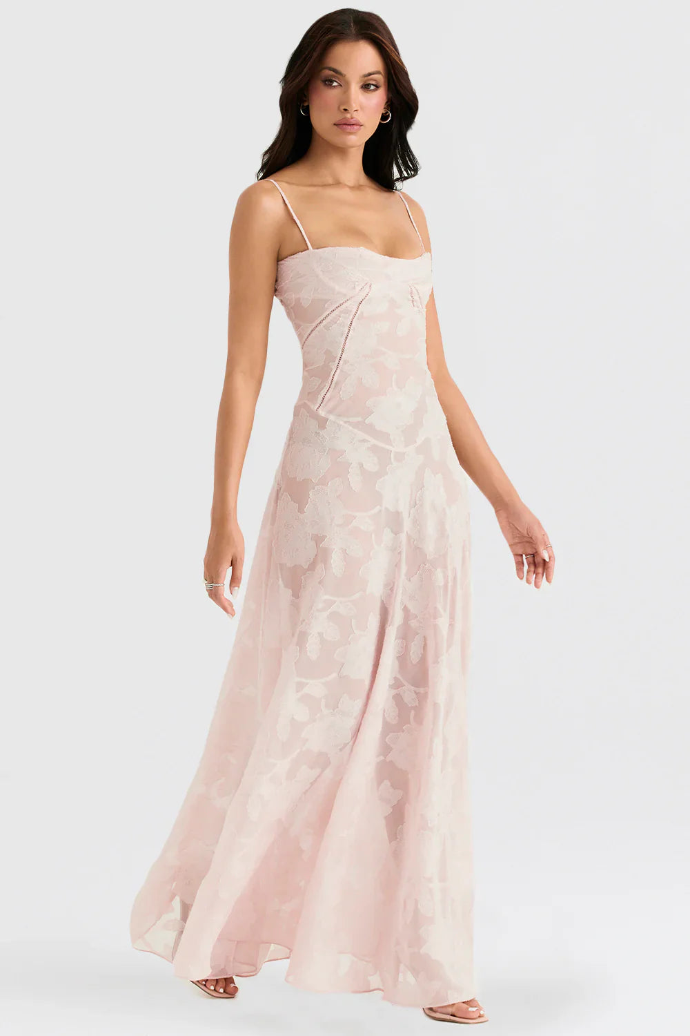 Robe en dentelle transparente Francesca