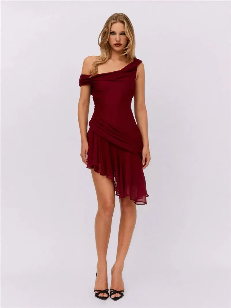 Adelia Draped Elegant Dress