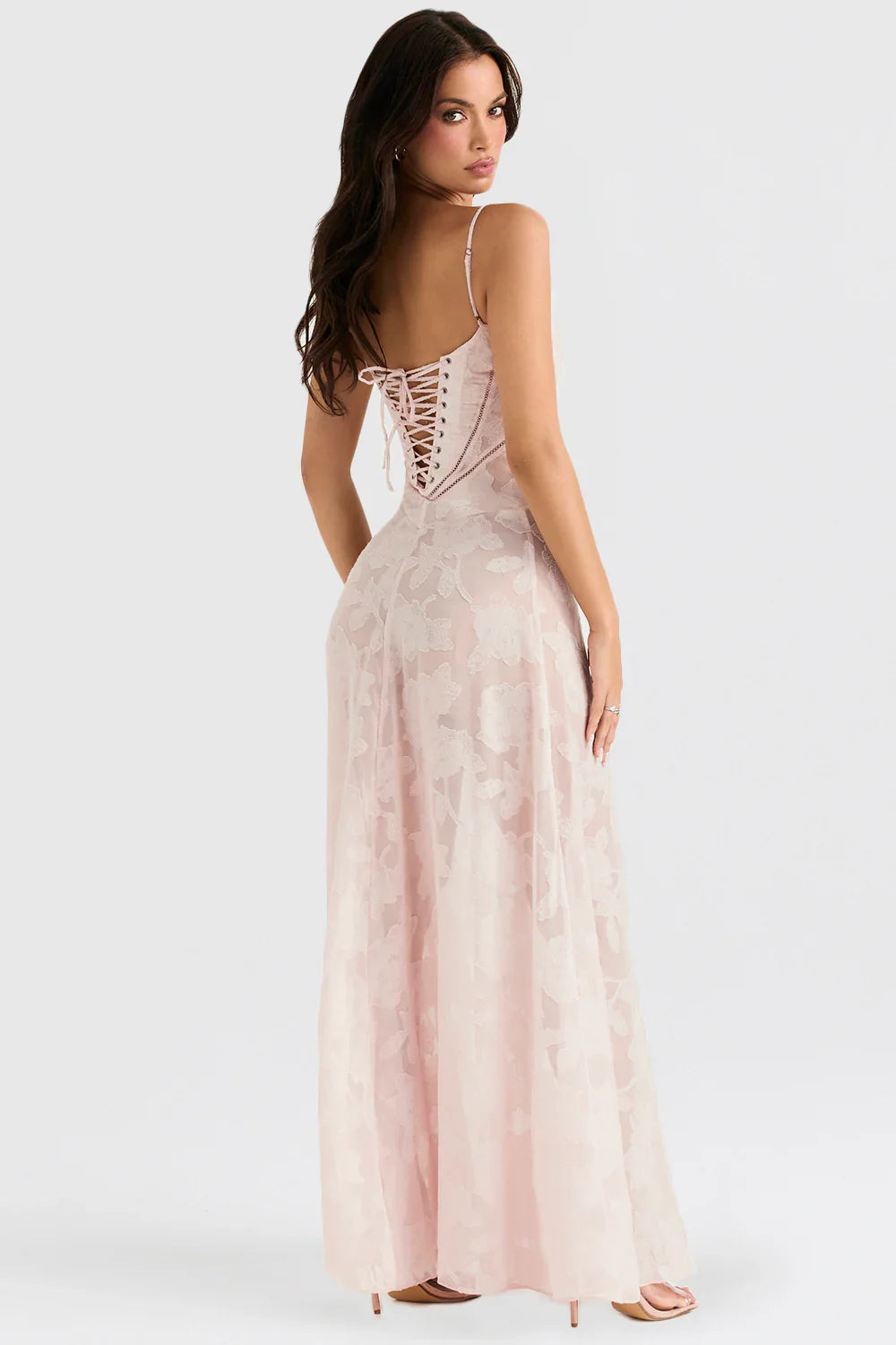 Robe en dentelle transparente Francesca