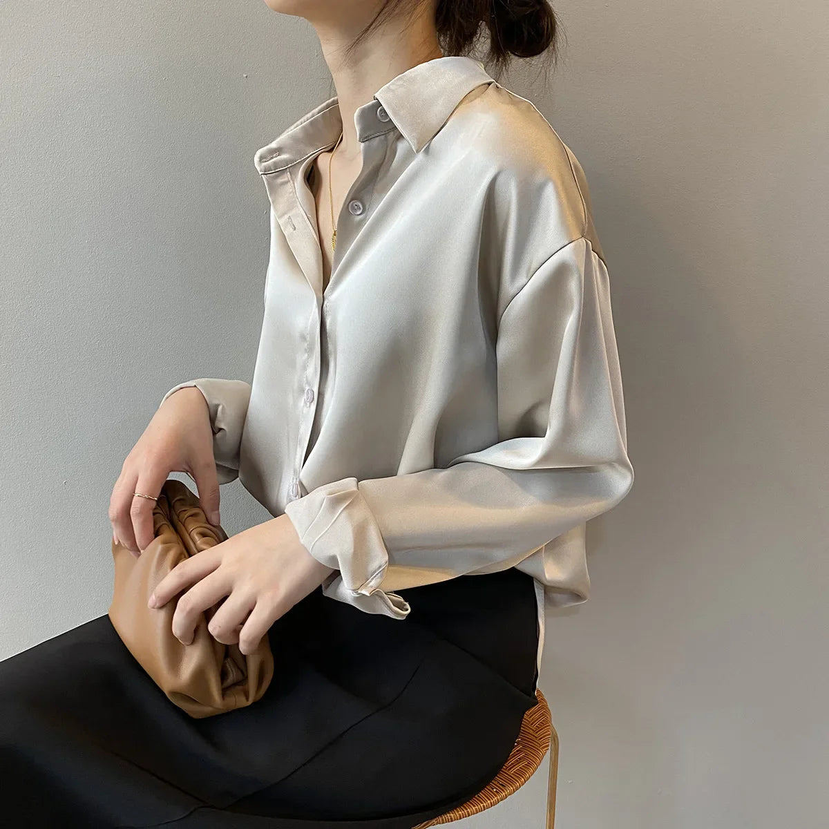 Aurora Classic Satin Shirt