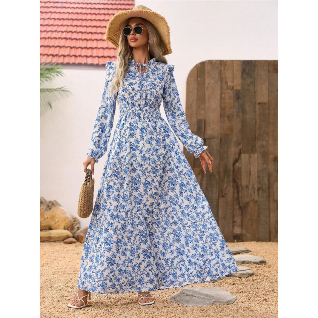 Robe longue fleurie Rosalia