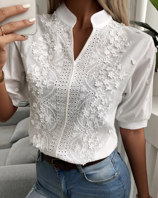 Diana Floral Embroidered Top