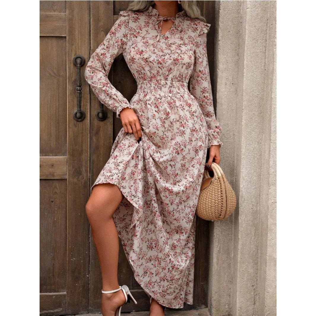 Robe longue fleurie Rosalia