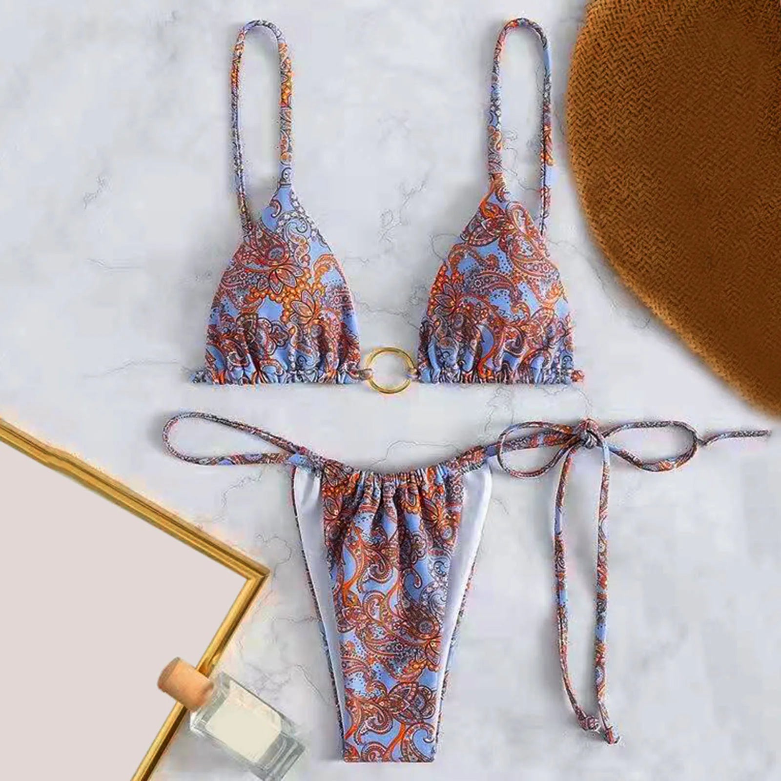 Bikini à imprimé cachemire