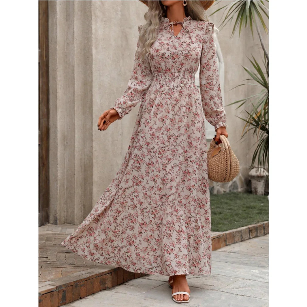 Robe longue fleurie Rosalia