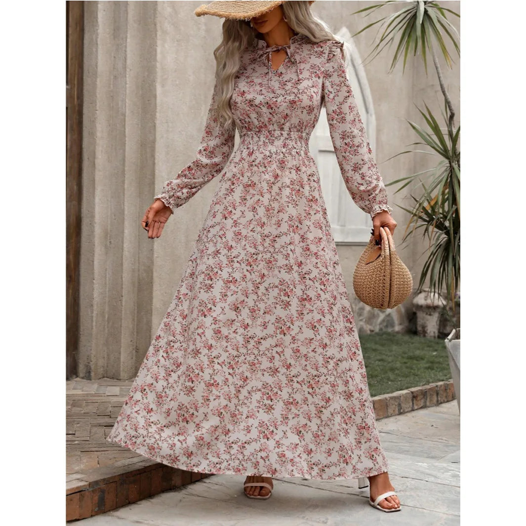 Robe longue fleurie Rosalia