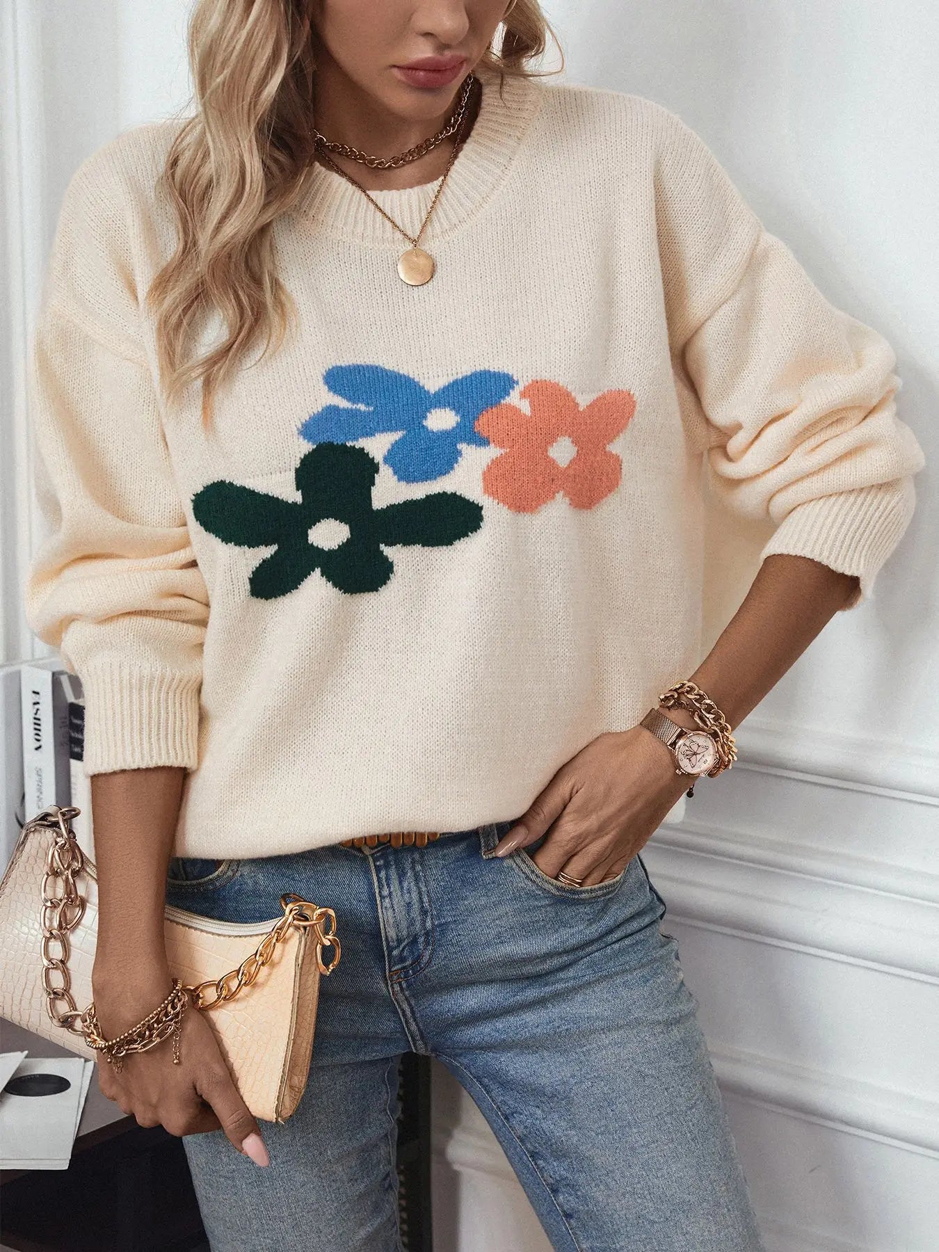 Pull fleuri Kasey