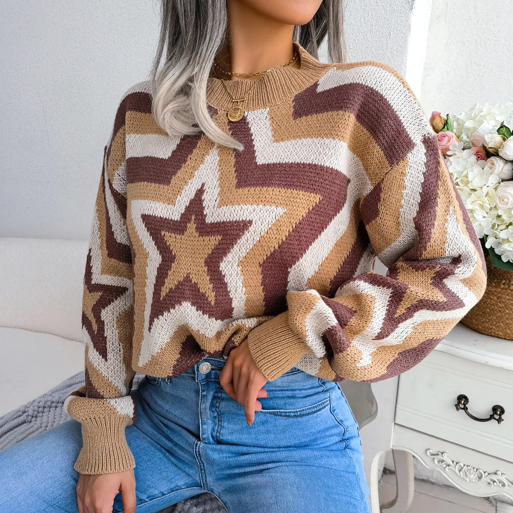 Pull en tricot Tala avec étoiles