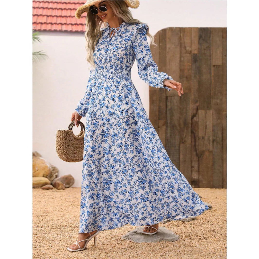 Robe longue fleurie Rosalia