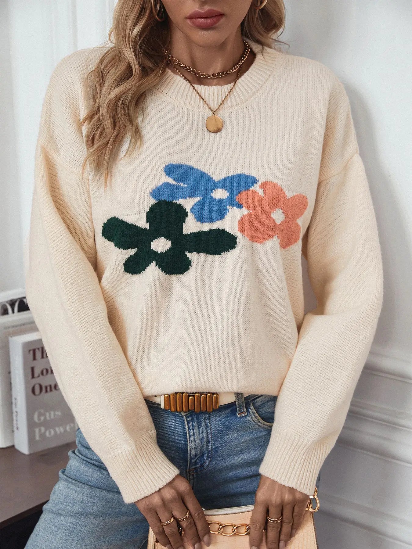 Pull fleuri Kasey