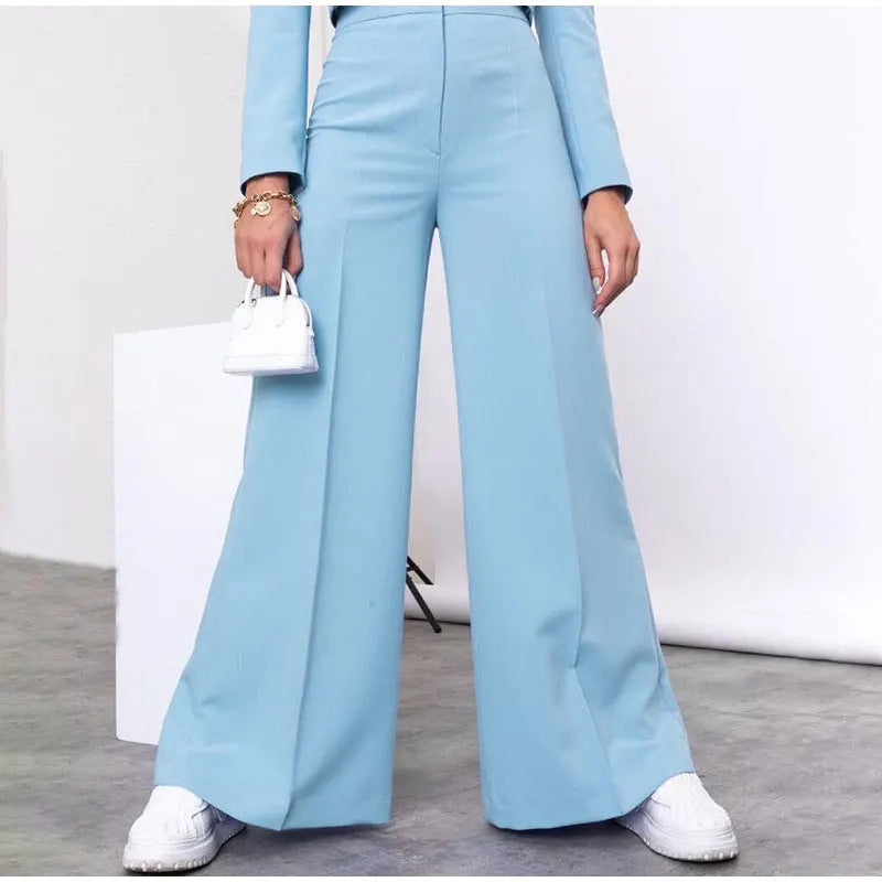 Pia Cropped Blazer agus Pants Suit