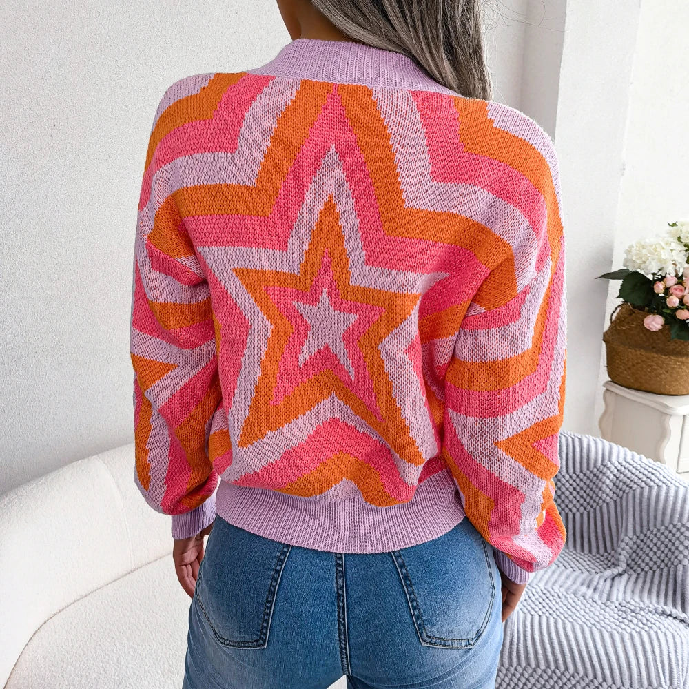 Pull en tricot Tala avec étoiles