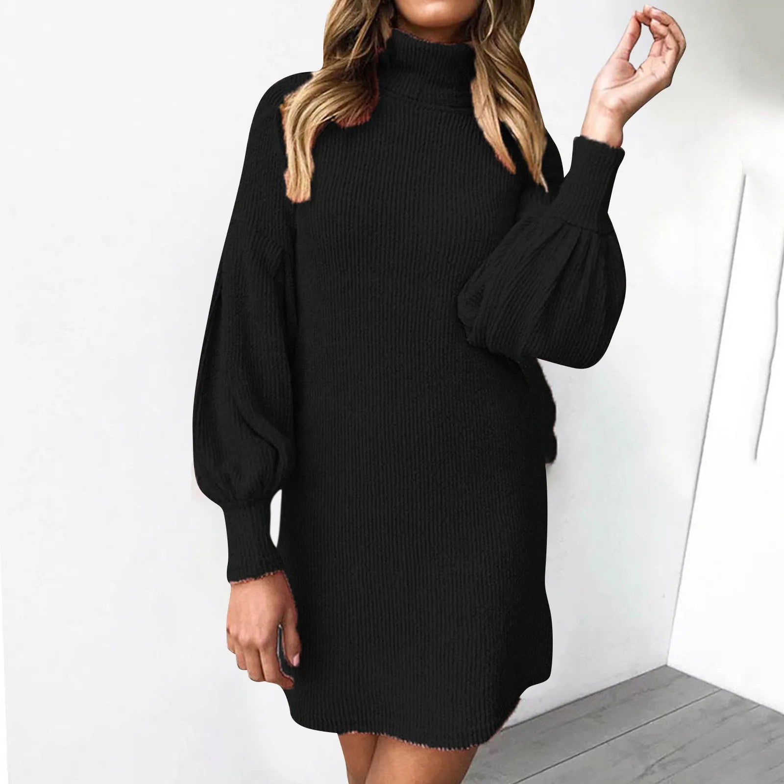 Zia Turtleneck Sweater Dress