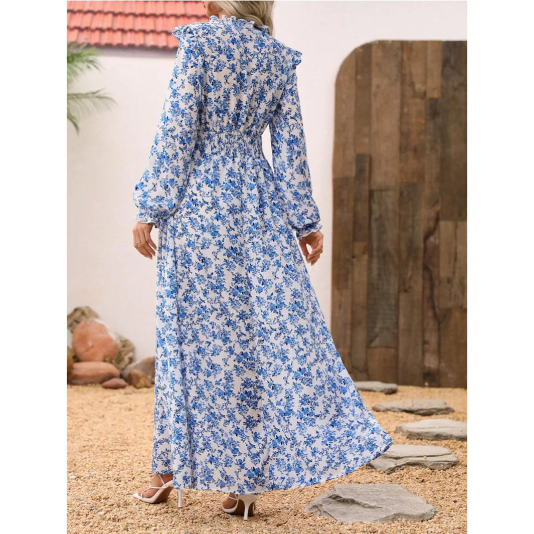 Robe longue fleurie Rosalia