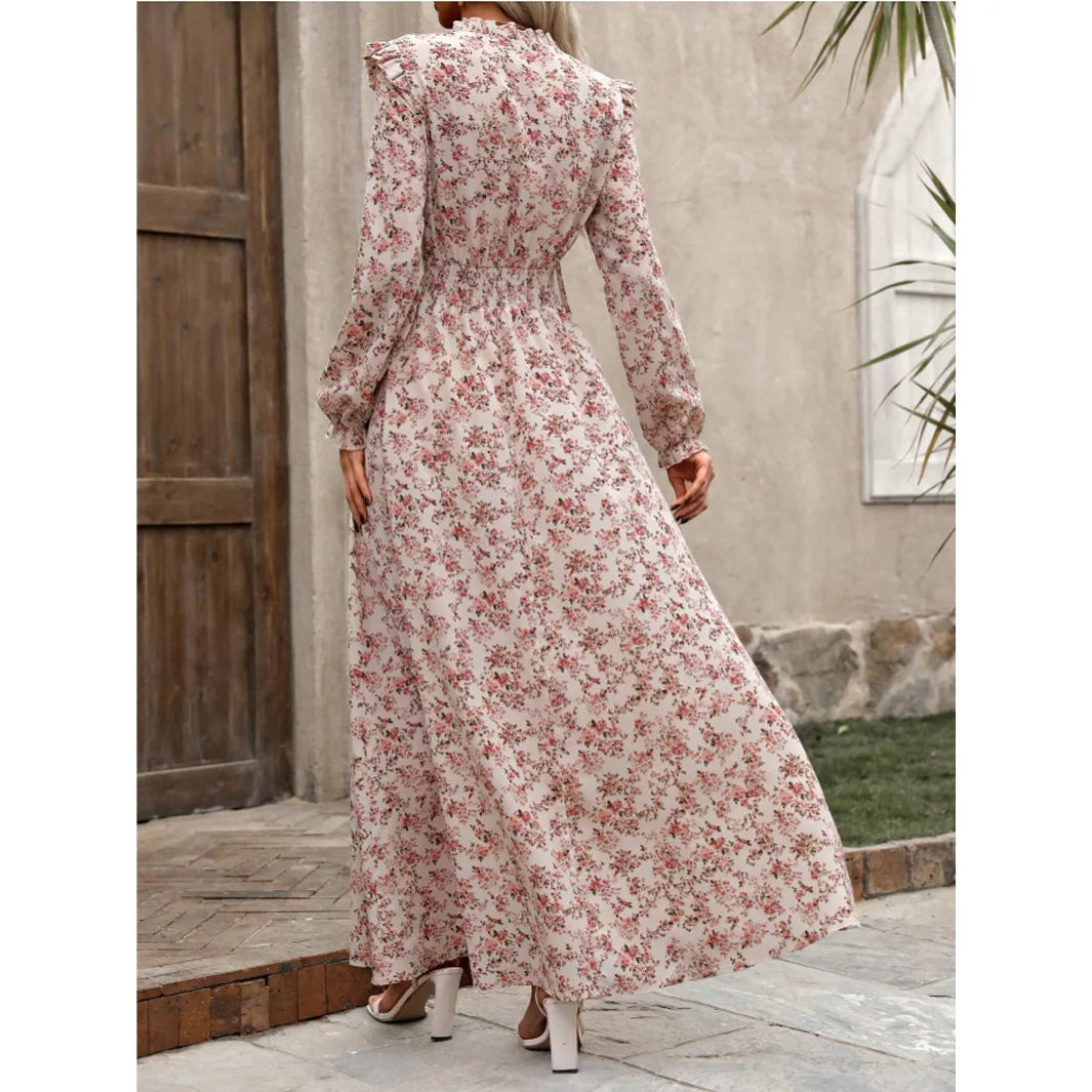 Robe longue fleurie Rosalia