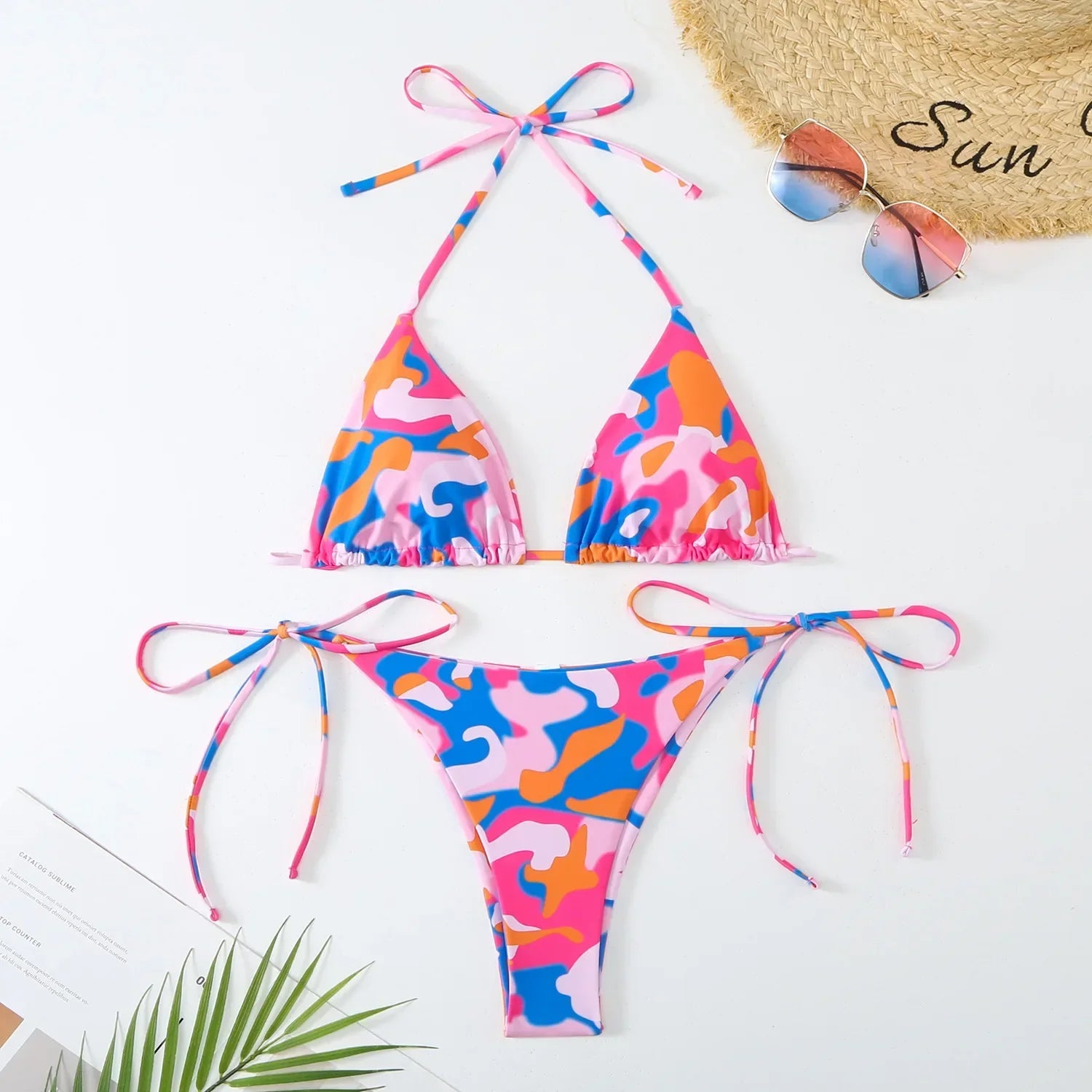 Sraith Bikini Camo Colorful