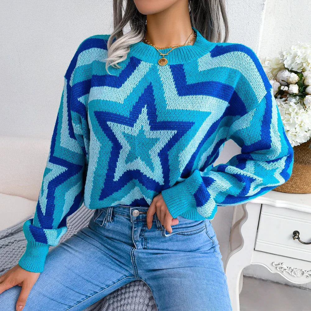 Pull en tricot Tala avec étoiles