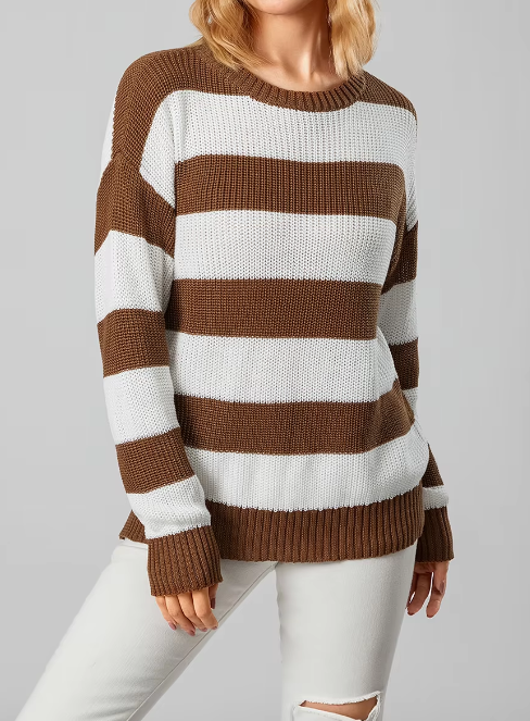 Vianna Striped Knit Sweater