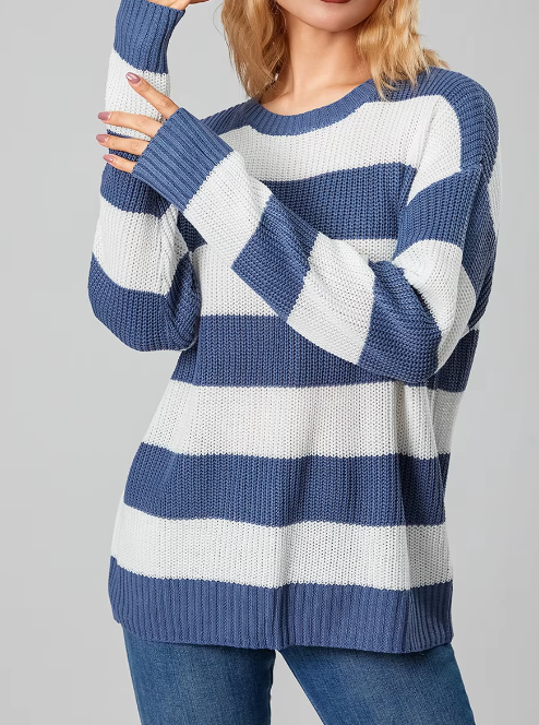 Vianna Striped Knit Sweater