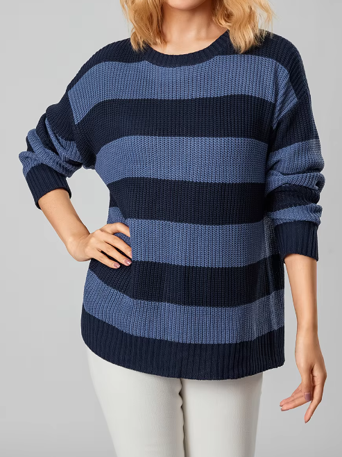 Vianna Striped Knit Sweater