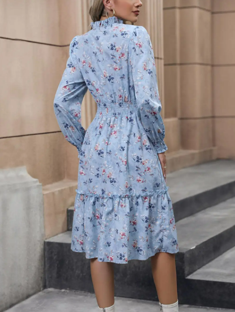 Robe fluide à imprimé floral Tasha