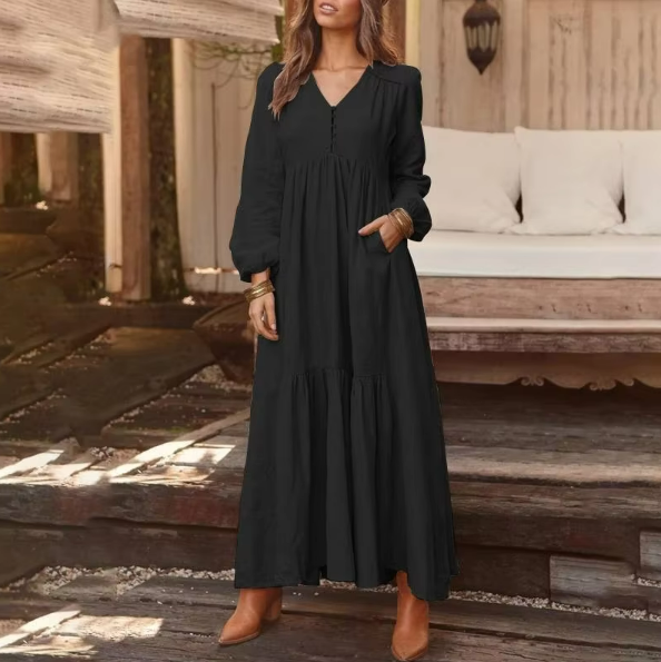 Toni Vintage V-neck Dress