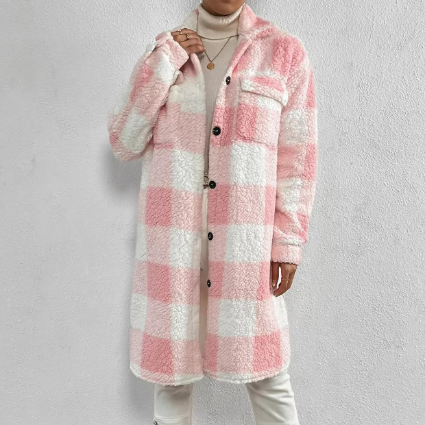 Manteau à carreaux Nikki