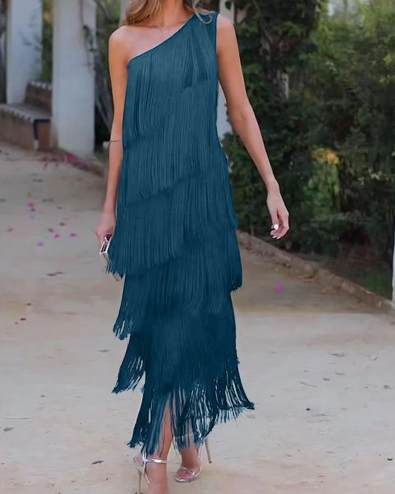 Selene Tassel Maxi Dress