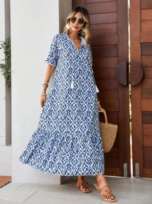 Valerie Printed Bohemian Dress