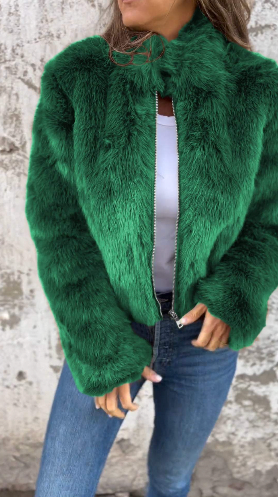 Nancy Elegant Faux Fur Jacket