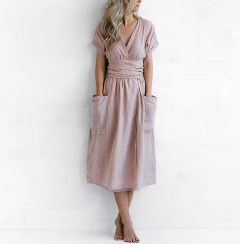 Rosalie Linen Casual Dress