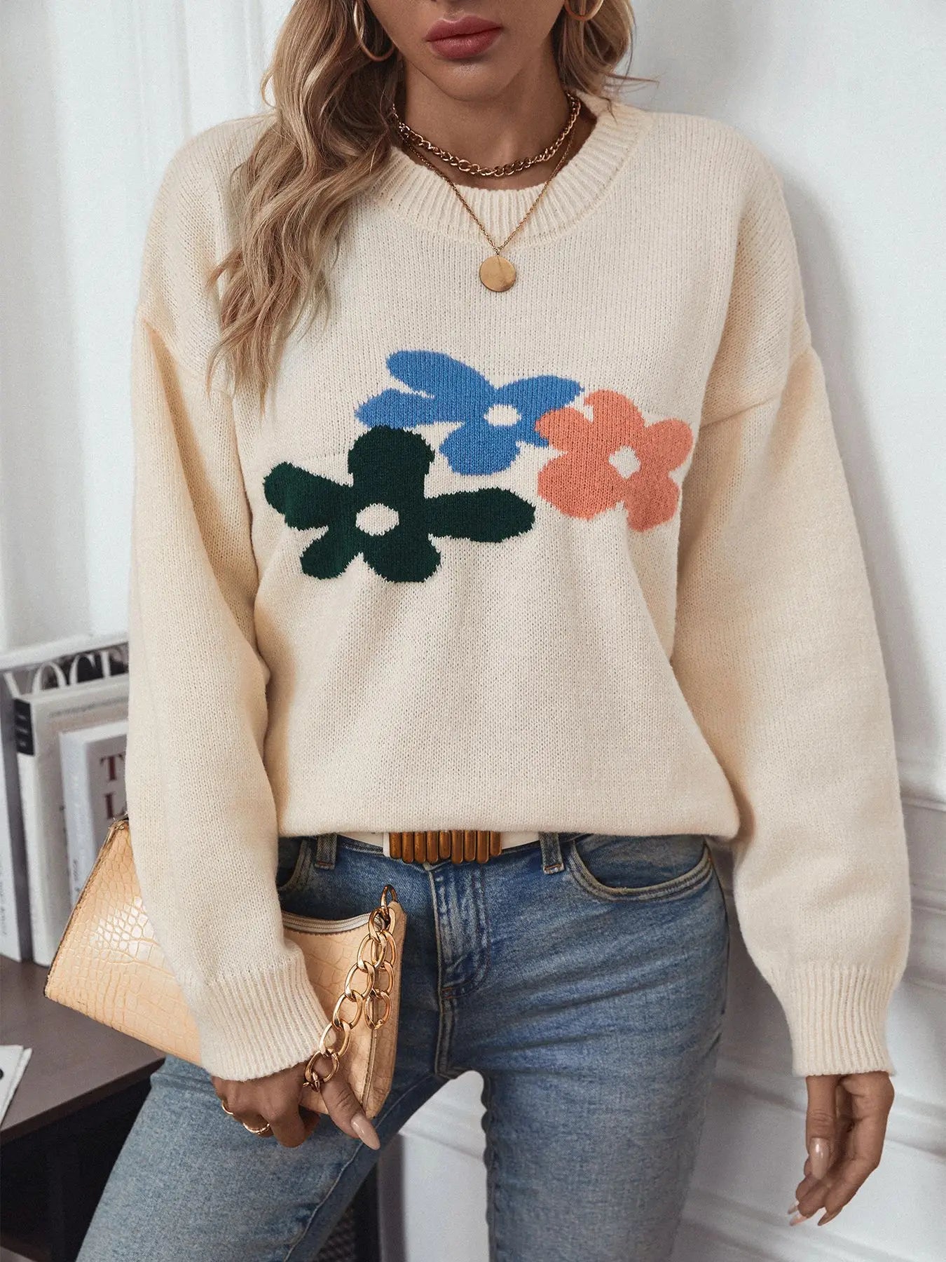 Pull fleuri Kasey