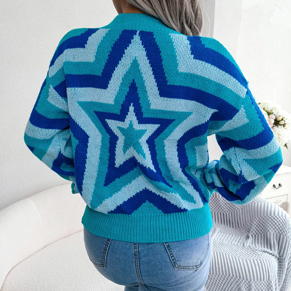 Pull en tricot Tala avec étoiles