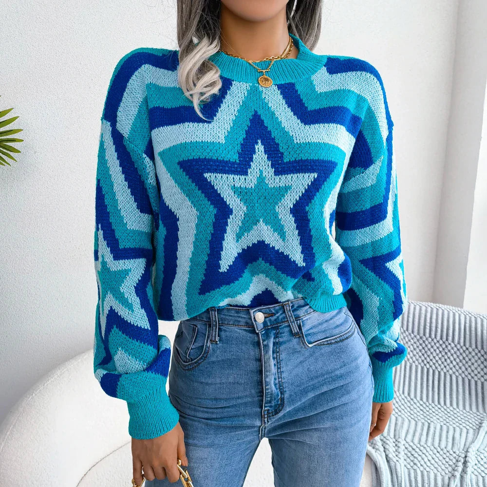 Pull en tricot Tala avec étoiles