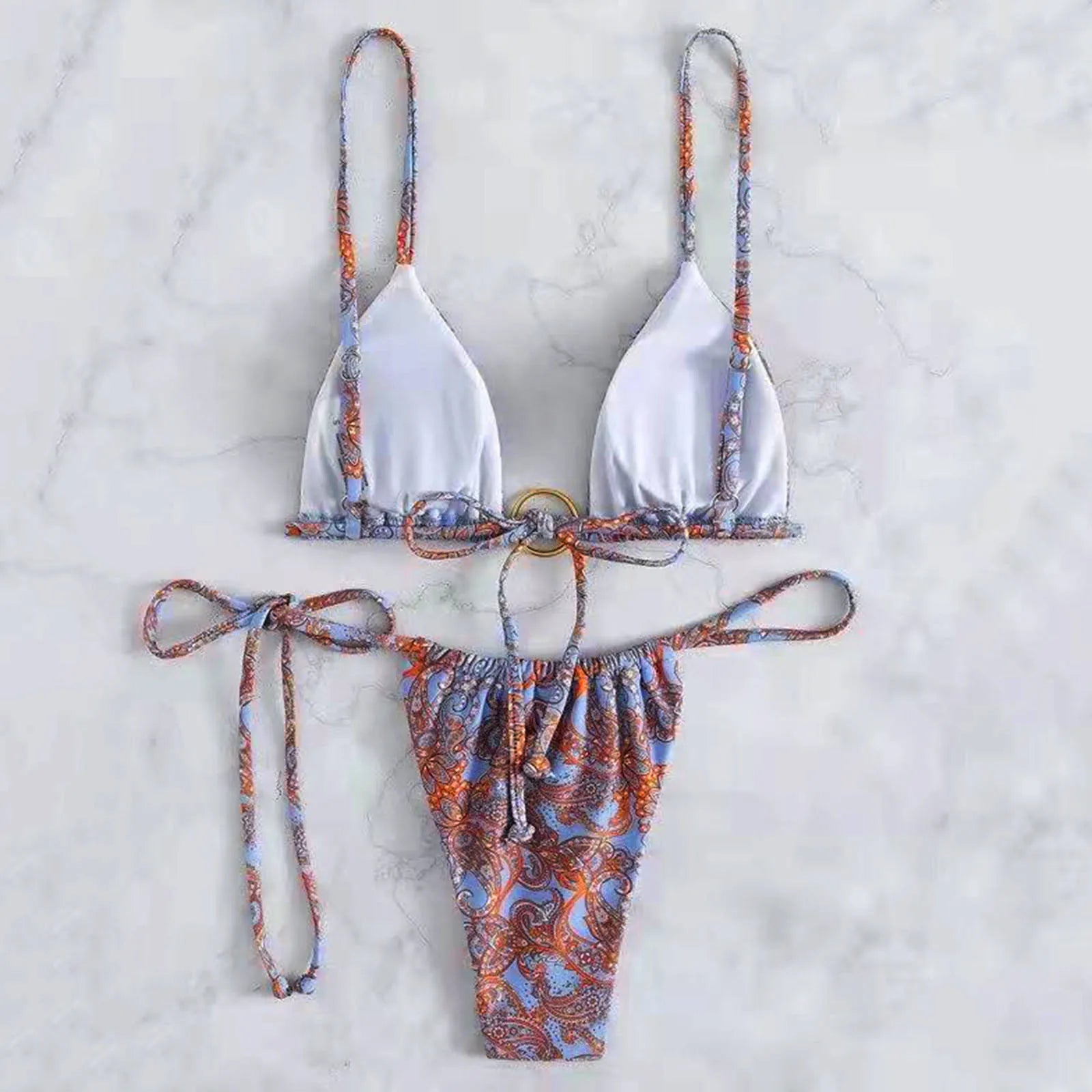 Bikini à imprimé cachemire