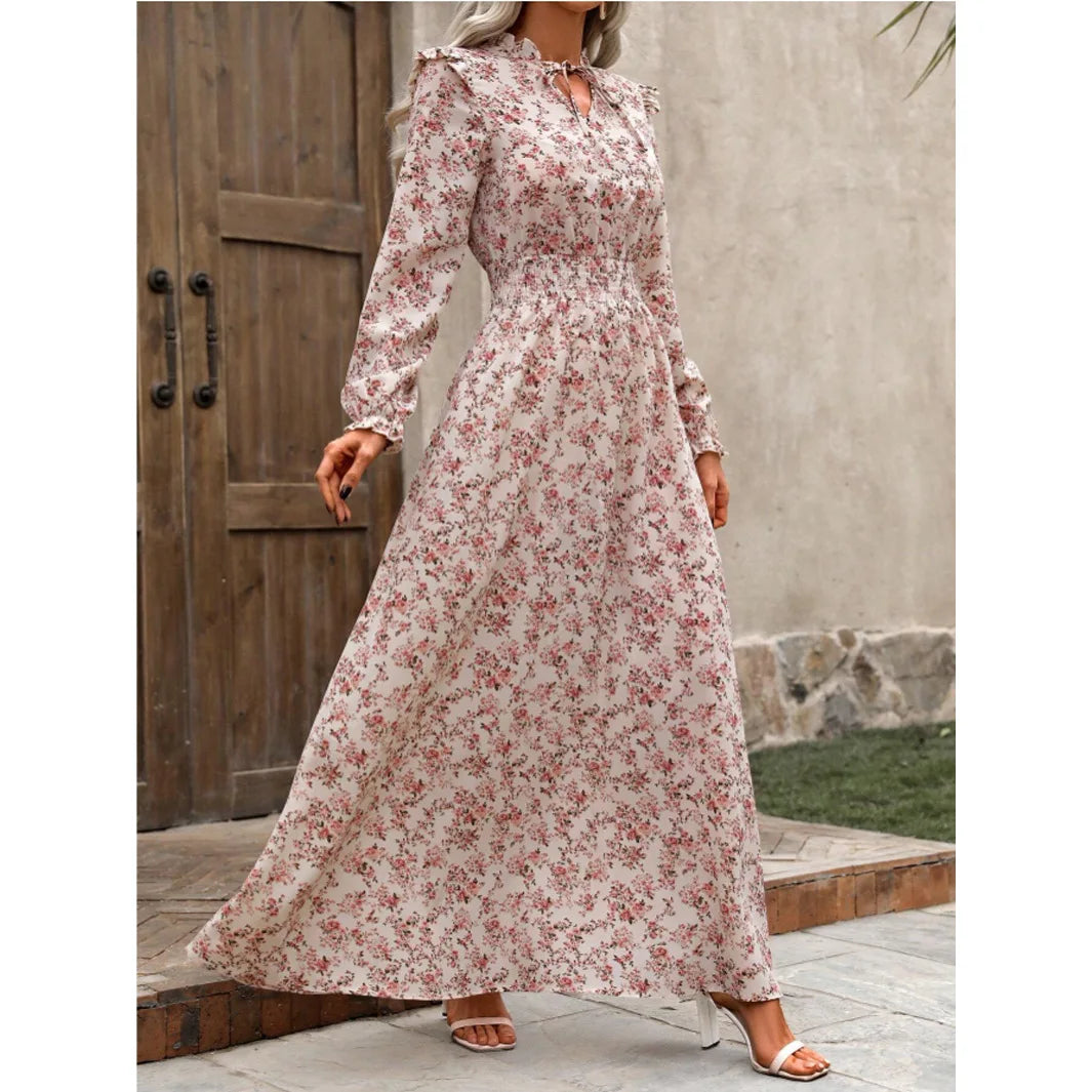 Robe longue fleurie Rosalia