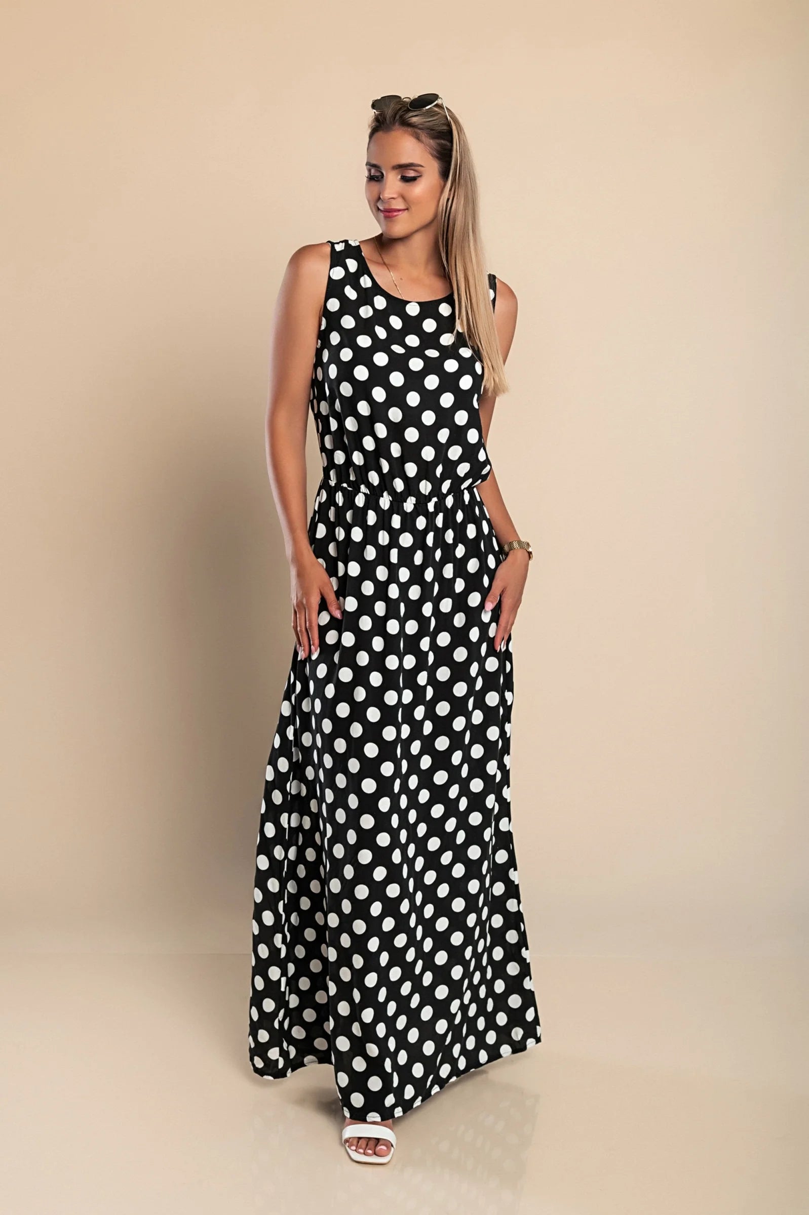 Emilia Polka Dot Maxi Dress