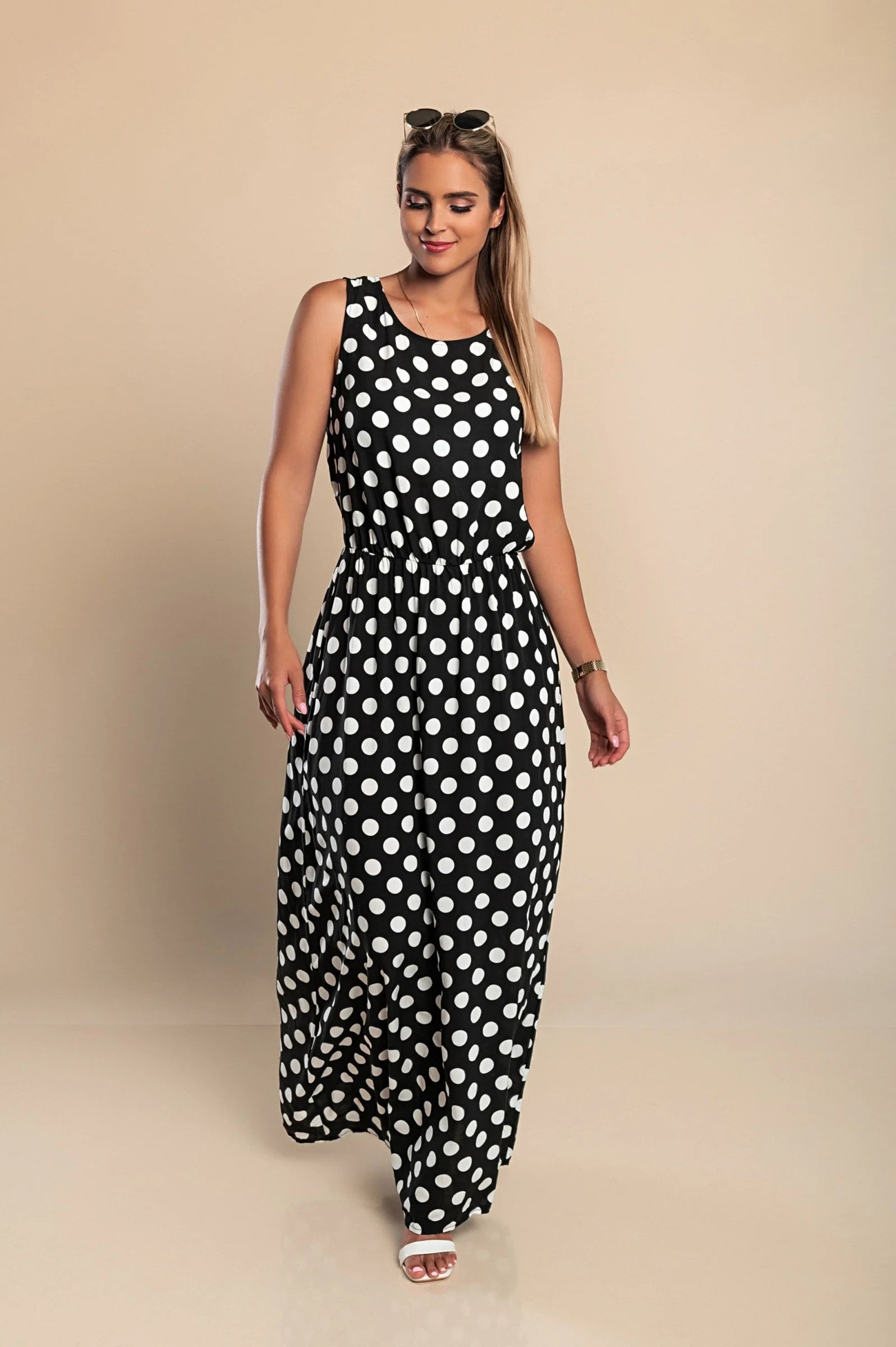 Emilia Polka Dot Maxi Dress