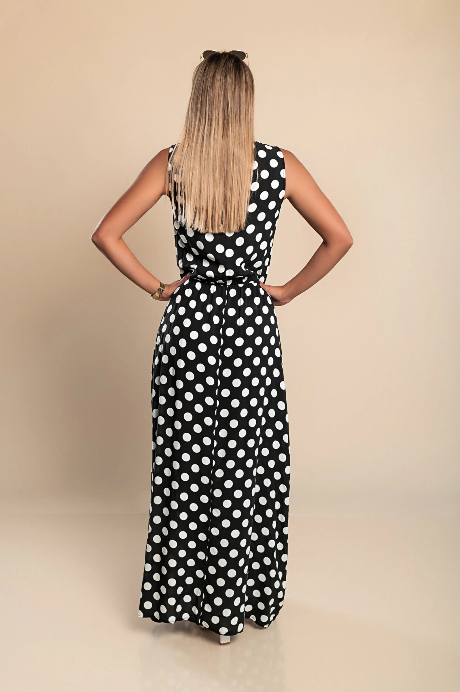 Emilia Polka Dot Maxi Dress