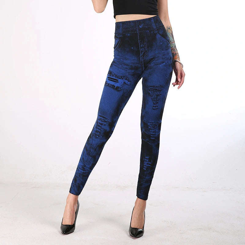 Leggings Roxy High Washed Jeans ressemblant à des jeans