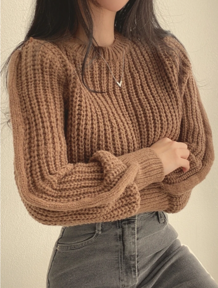 Pull en maille douce vintage Nora